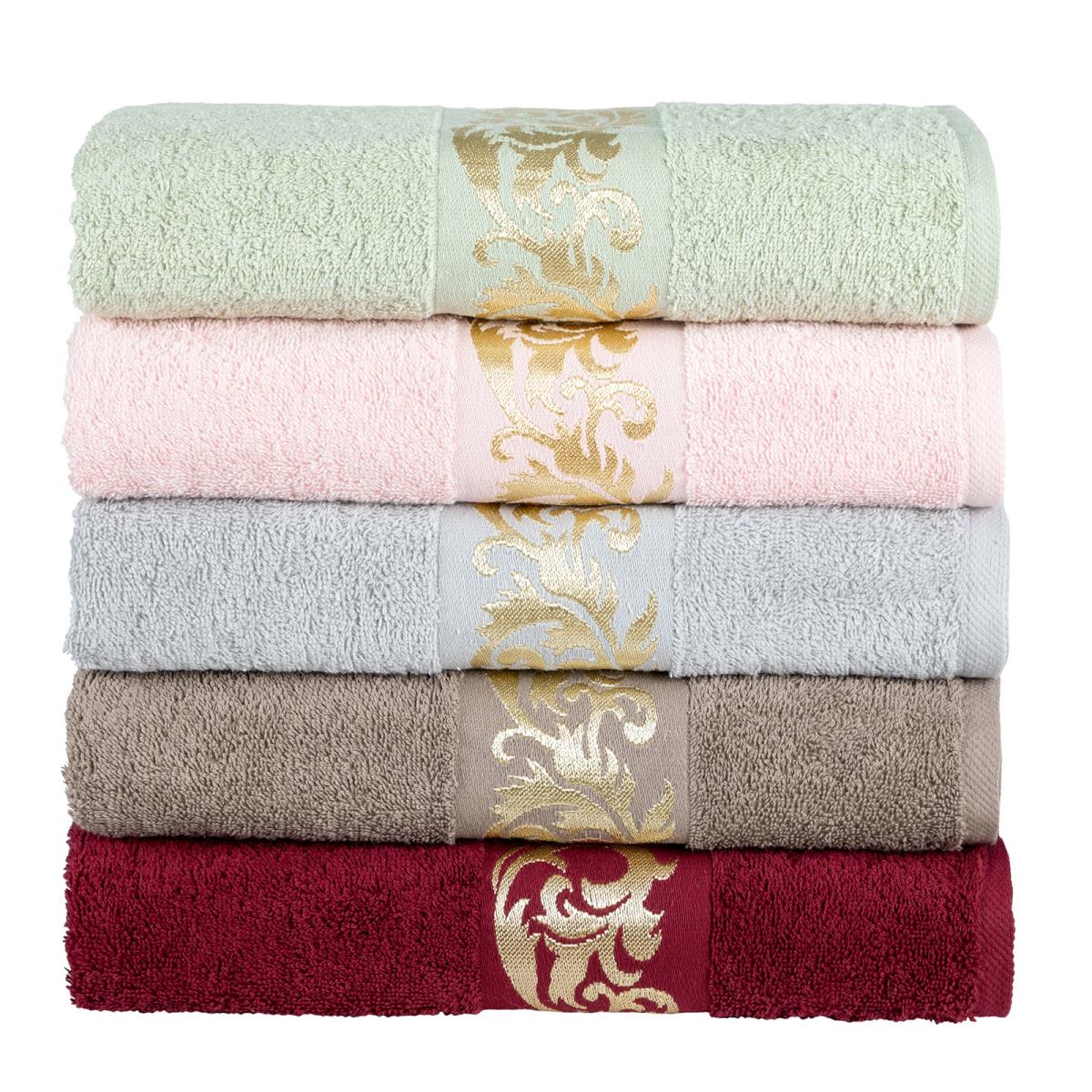 Полотенце махровое Gala бордюр Элегия розовый - 2