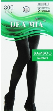 Колготки жен. 1476 DEA MIA BAMBOO 300 черный БНК - 0