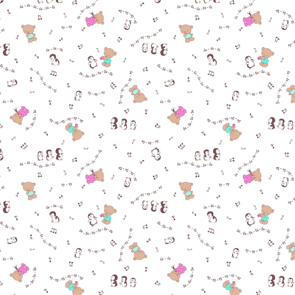 Ситец 95 см наб рис.21168-1 Музыкальные нотки - 0