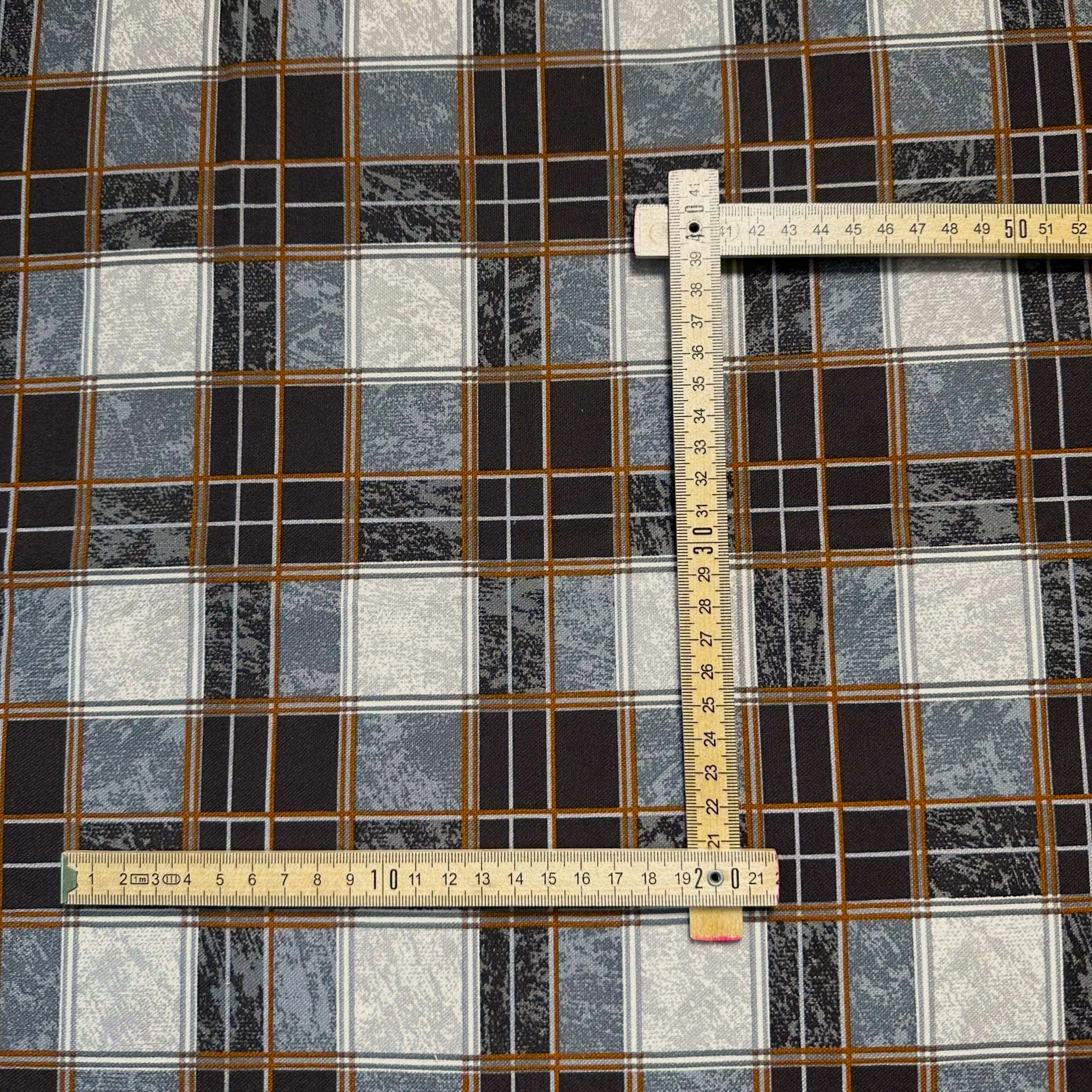 Фланель Престиж 150 см наб рис.29516-2 Карбон - 4