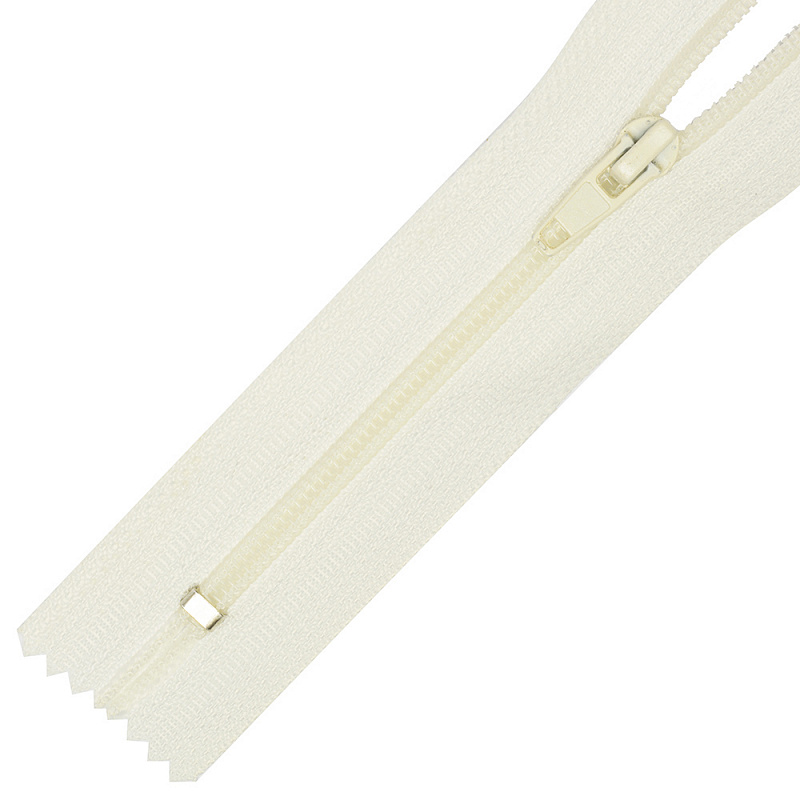 Молния витая брючная автомат Т4 20 см ц102 молочная - 0