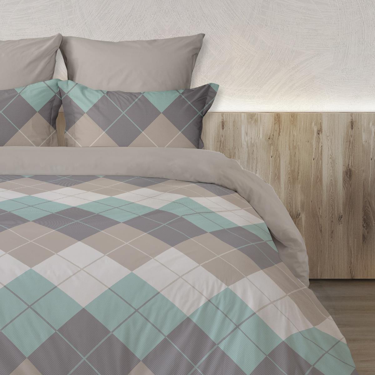 Бязь Премиум 150 см наб рис.64019-2 Клетка Паддингтон - 0