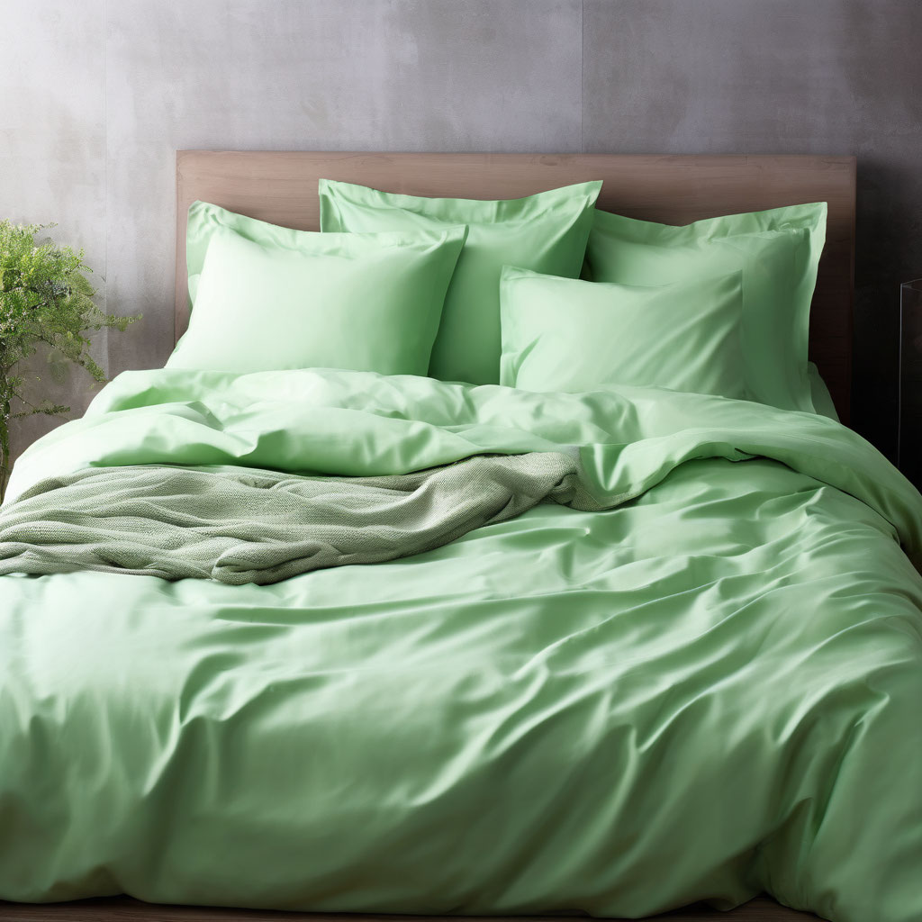 КПБ сатин Зеленый - 0