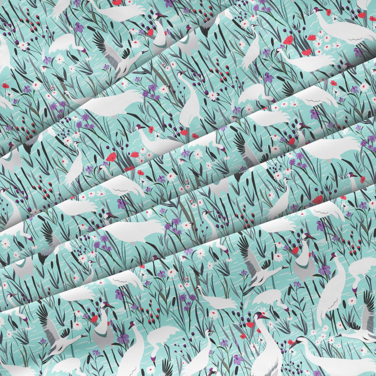 Перкаль 220 см наб рис.50082-1 Аисты - 2