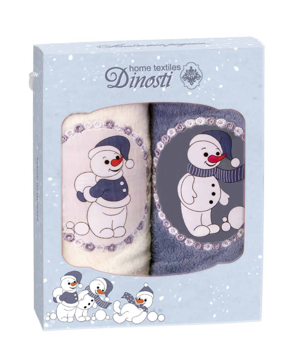 Набор полотенец микрофибра Снеговик ДНСТ ДМФ-107 - 0
