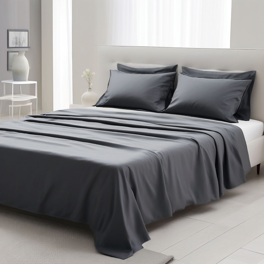 КПБ сатин Серый - 0