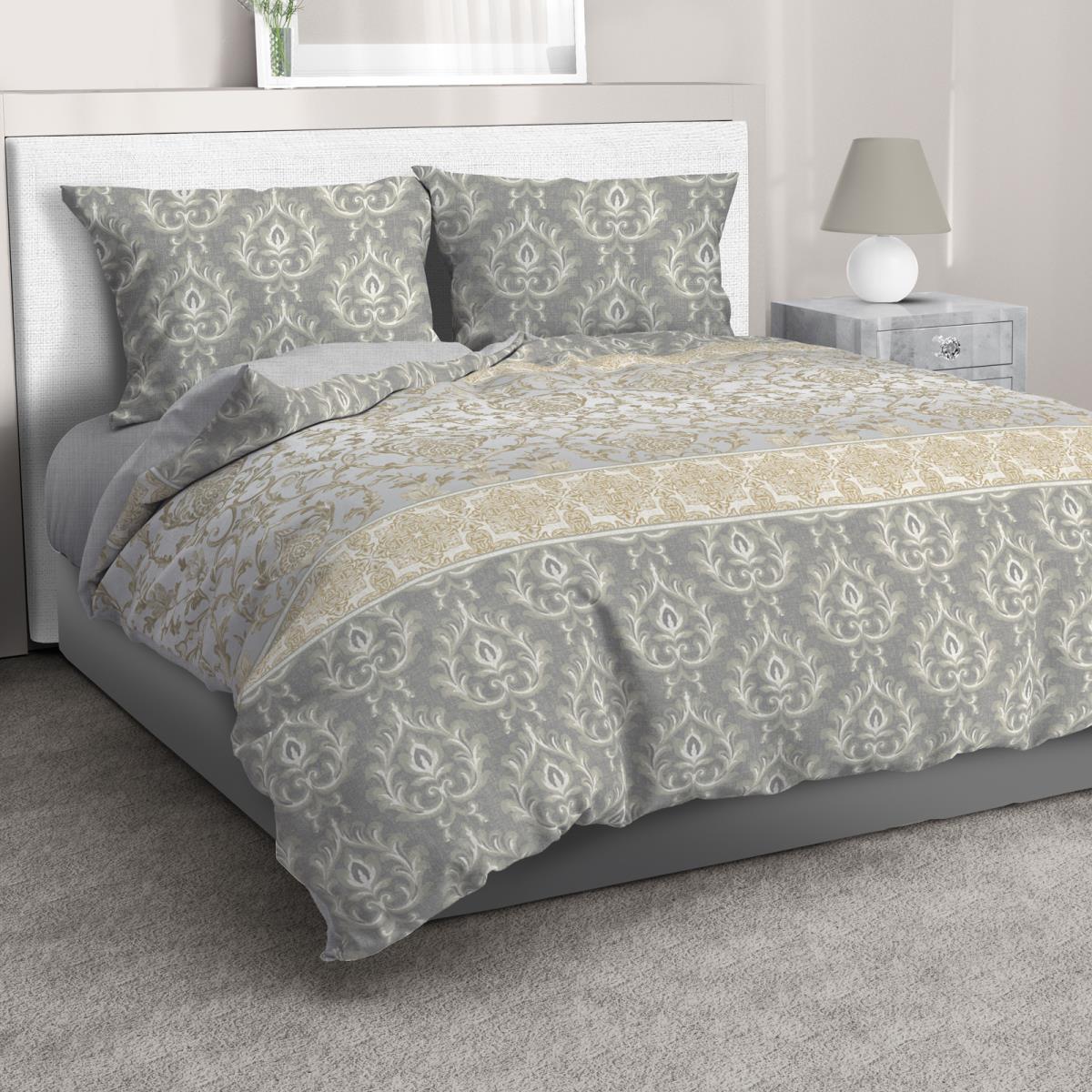 Бязь Премиум 220 см наб рис.40490-3 Беатрис оливковый - 0