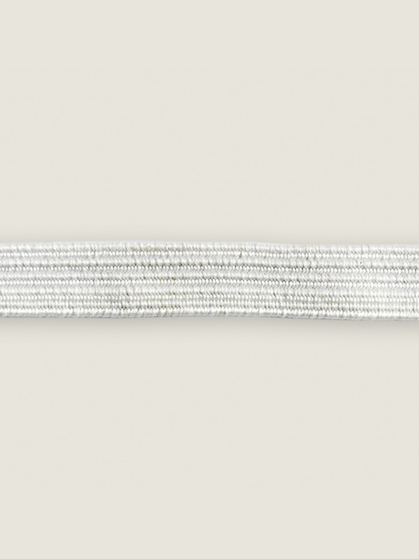 Резинка  8 мм вязаная белая (10м) - 0