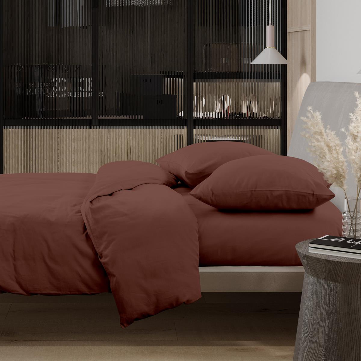 КПБ перкаль Актив WENGE рис.86023-11 Терракотовый - 0