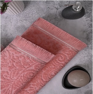 Полотенце махровое VERA (TR) сухая роза - 0