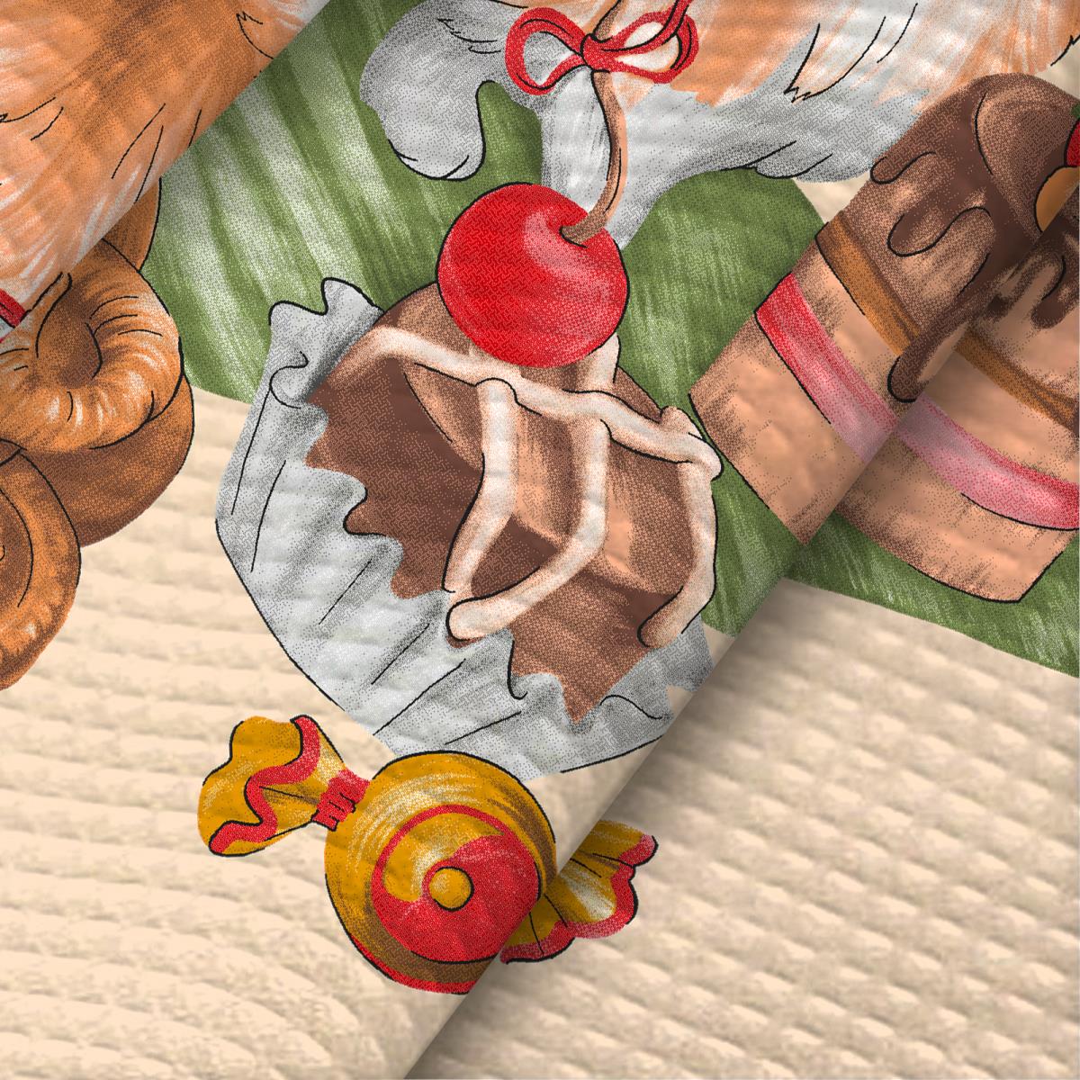 Полотно вафельное 50 см наб рис.62155-1 Корги МОНТИ - 1