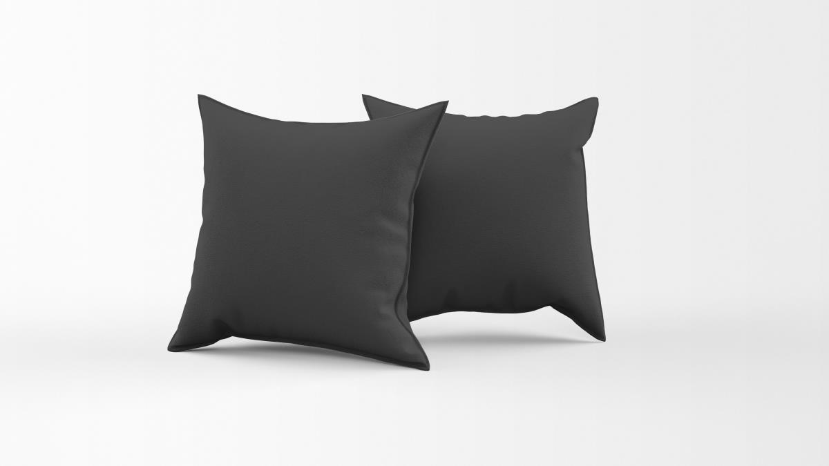 Наволочка трикотажная на молнии Fine Line графит - 1