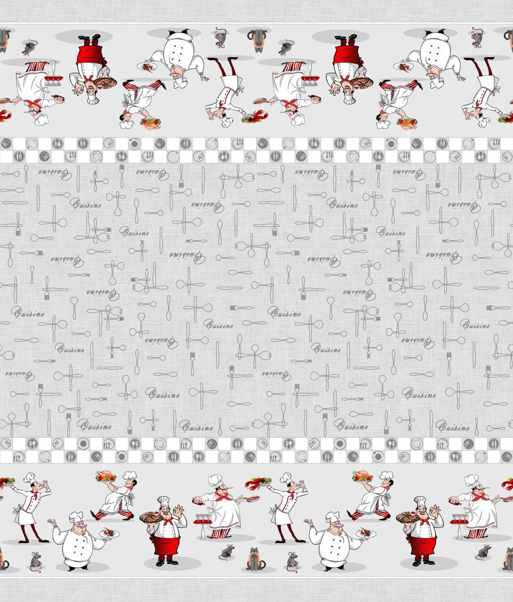 Рогожка 150 см наб рис.30161-1 Шеф-повар - 0