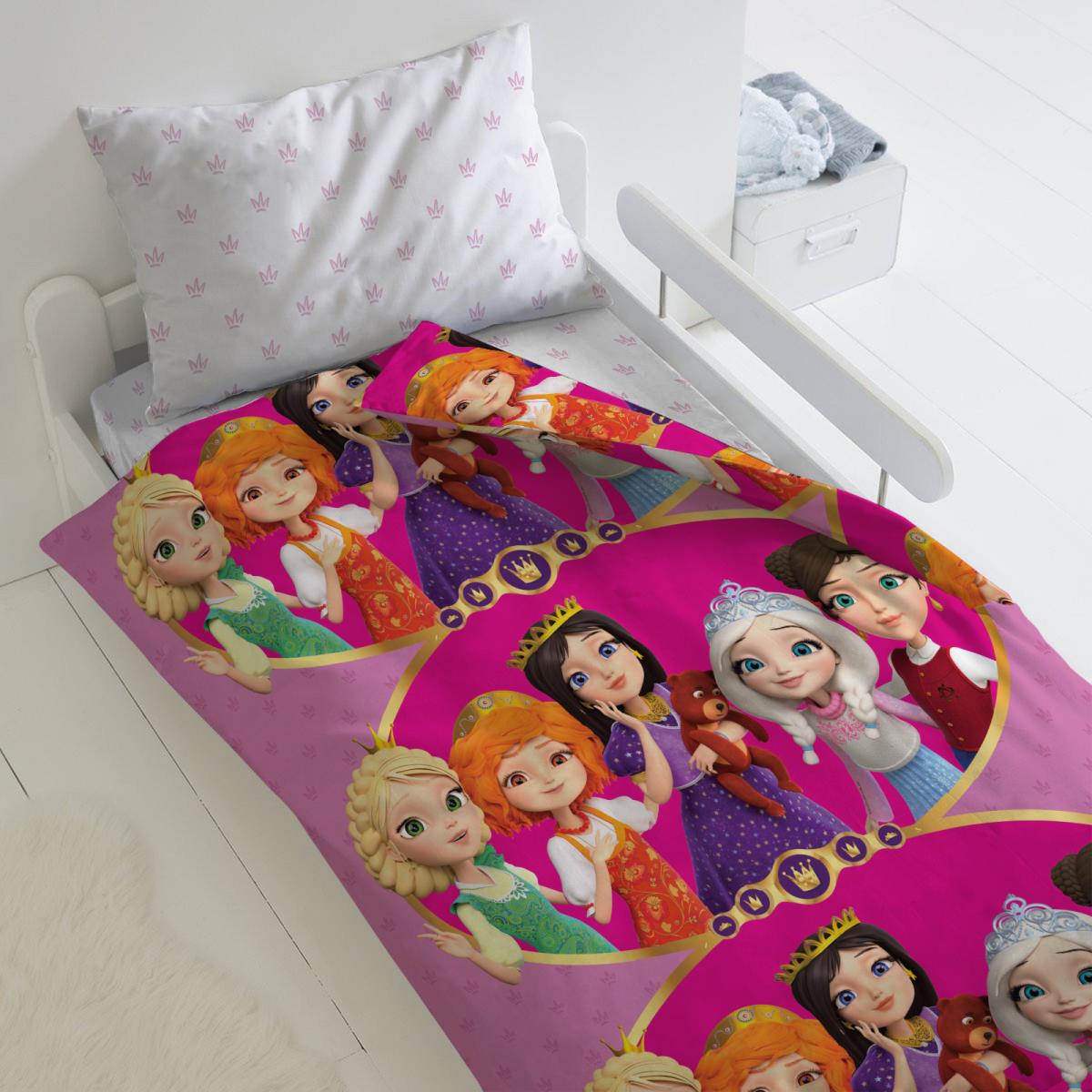 КПБ поплин Царевны рис.16237-1/16238-1 Царевны - 0