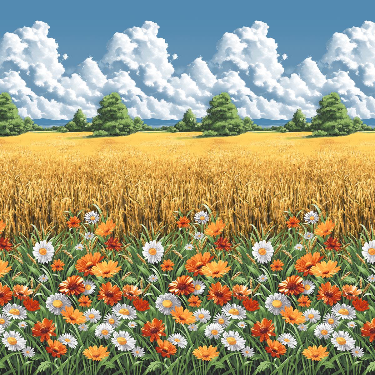 Бязь Премиум 220 см наб рис.72044-1 Родные просторы - 1