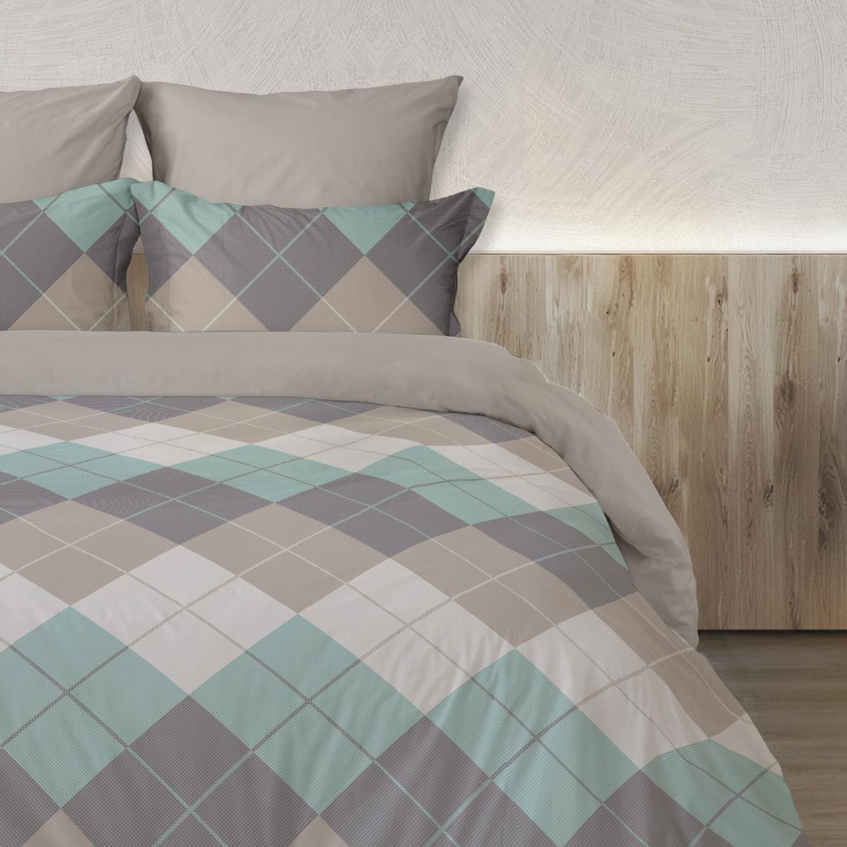 Бязь Премиум 150 см наб рис.64019-2 Клетка Паддингтон - 2