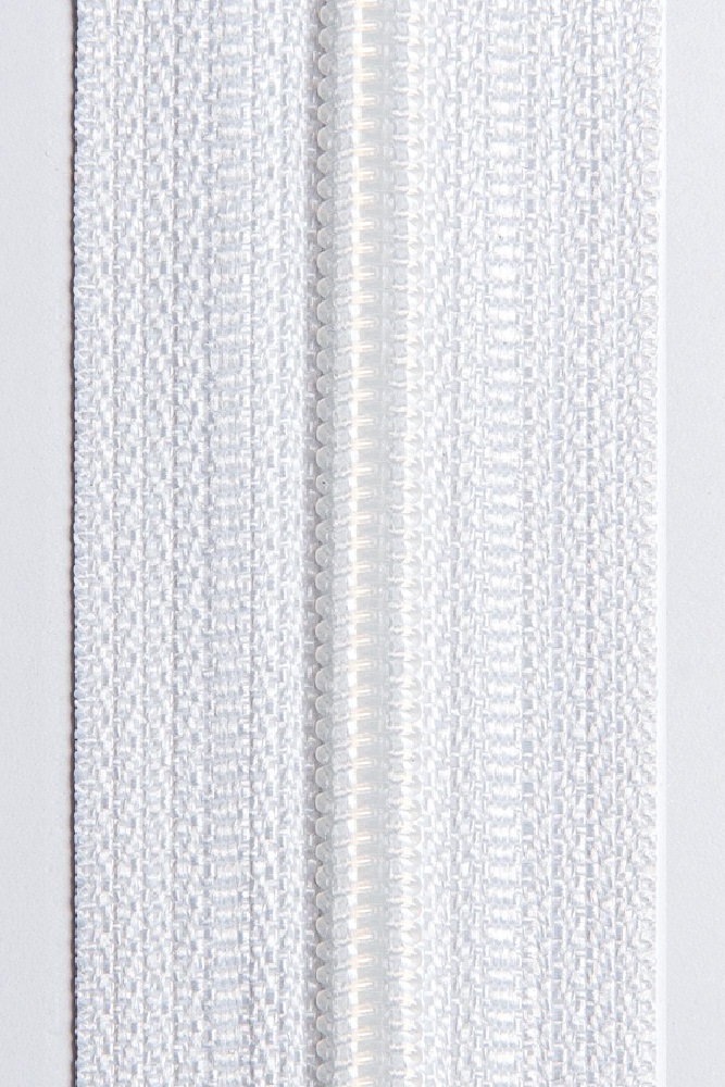 Молния витая юбочная Т3  50 см цв.101 белый - 0