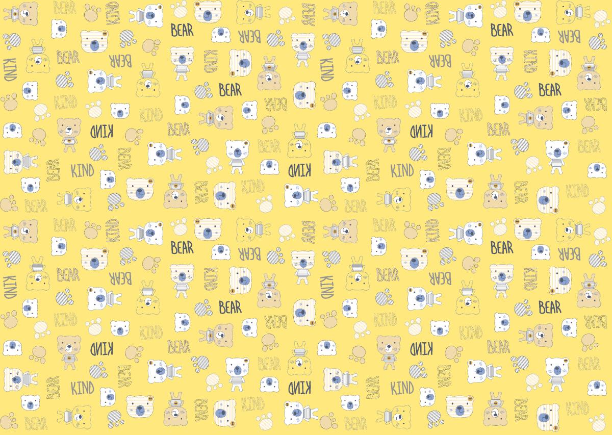 Фланель 90 см наб рис.21186-4 Мишки - 0