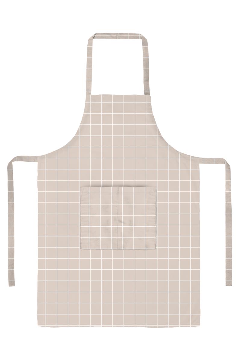 Фартук с карманом рогожка Fine Line рис.60053-1 Симпл - 0