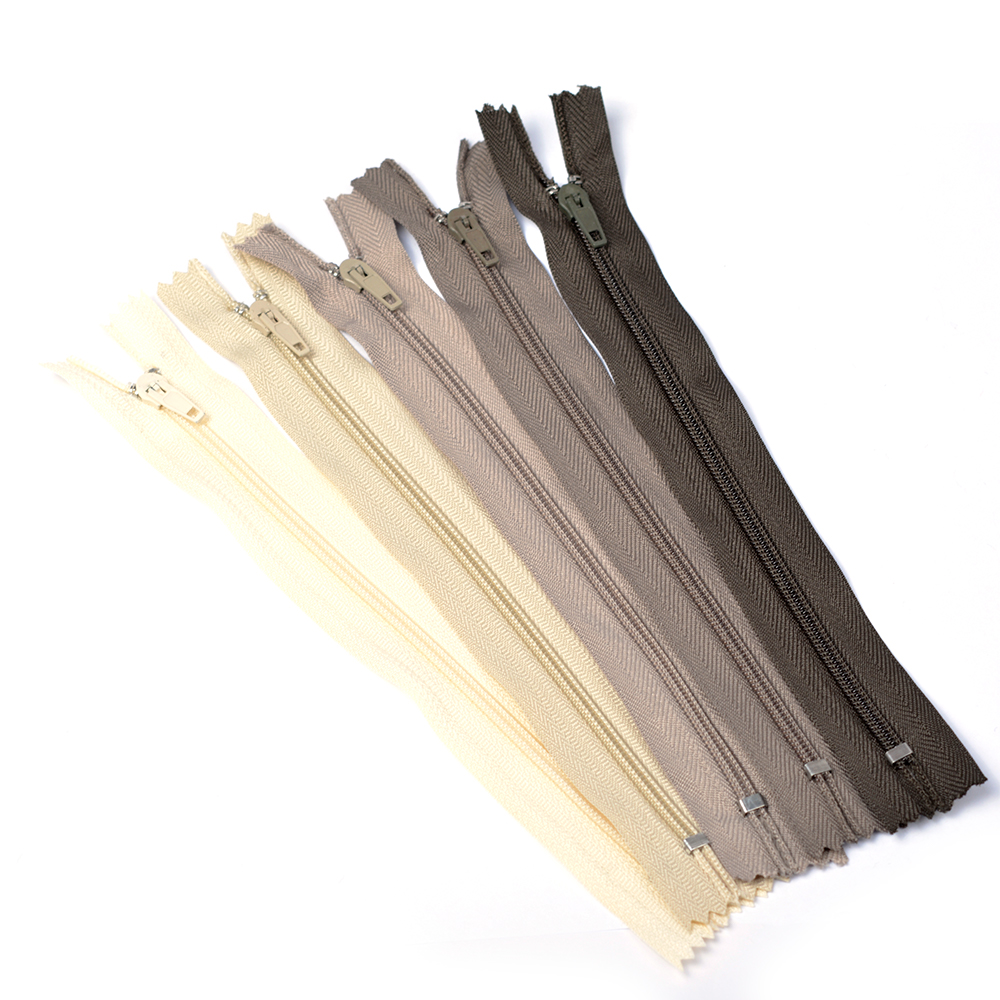 Молния витая брючная автомат Т4  20 см ц101 белая - 0