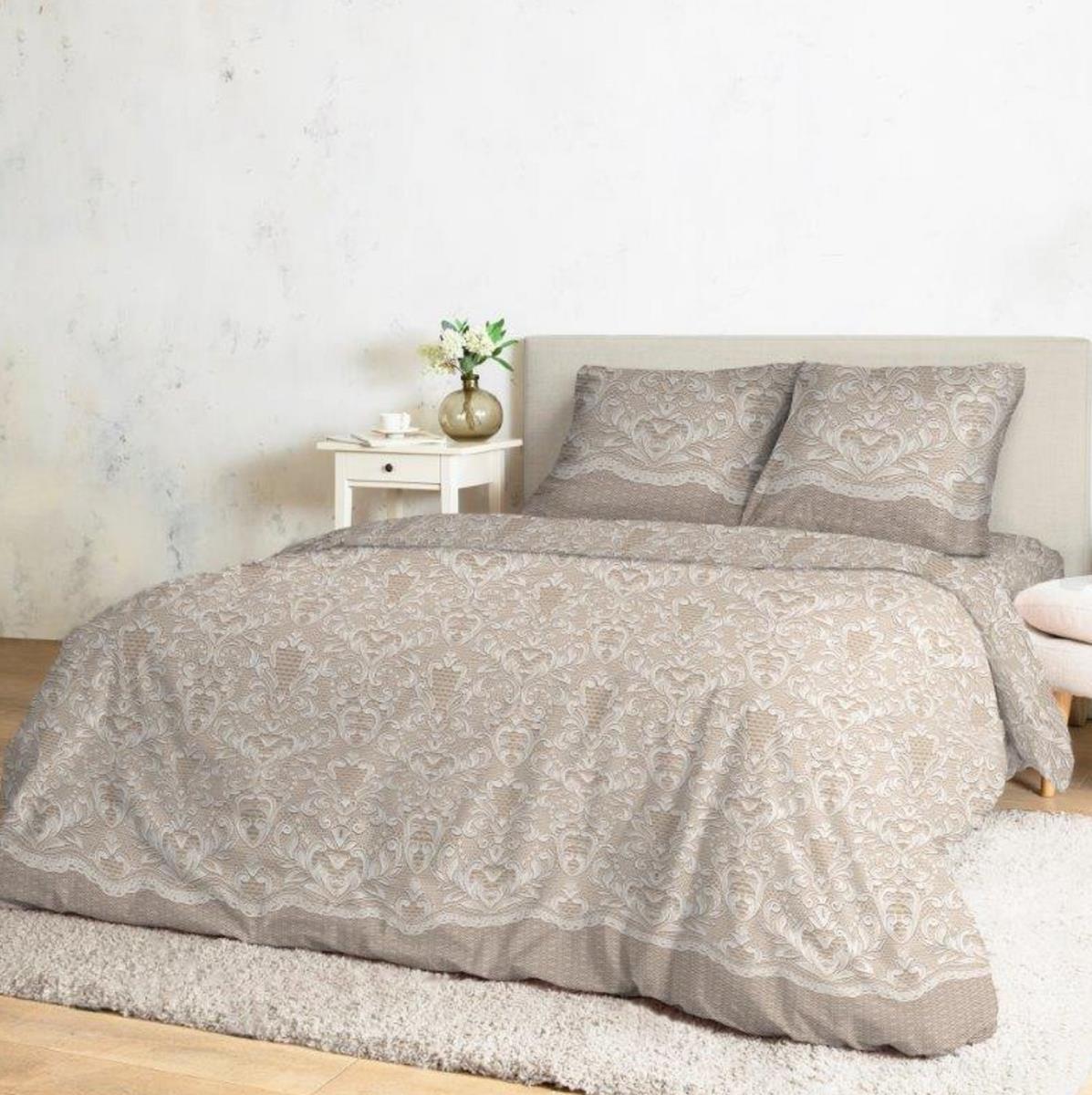 Сатин 220 см наб рис.72086-2 Кружевная вуаль - 0