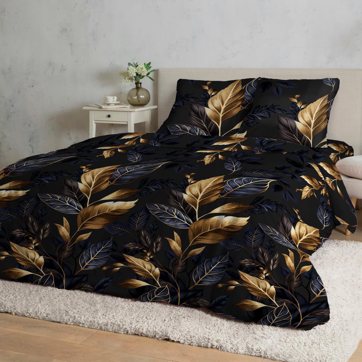 Бязь Премиум 220 см наб рис.72091-1 Золотые листья - 0