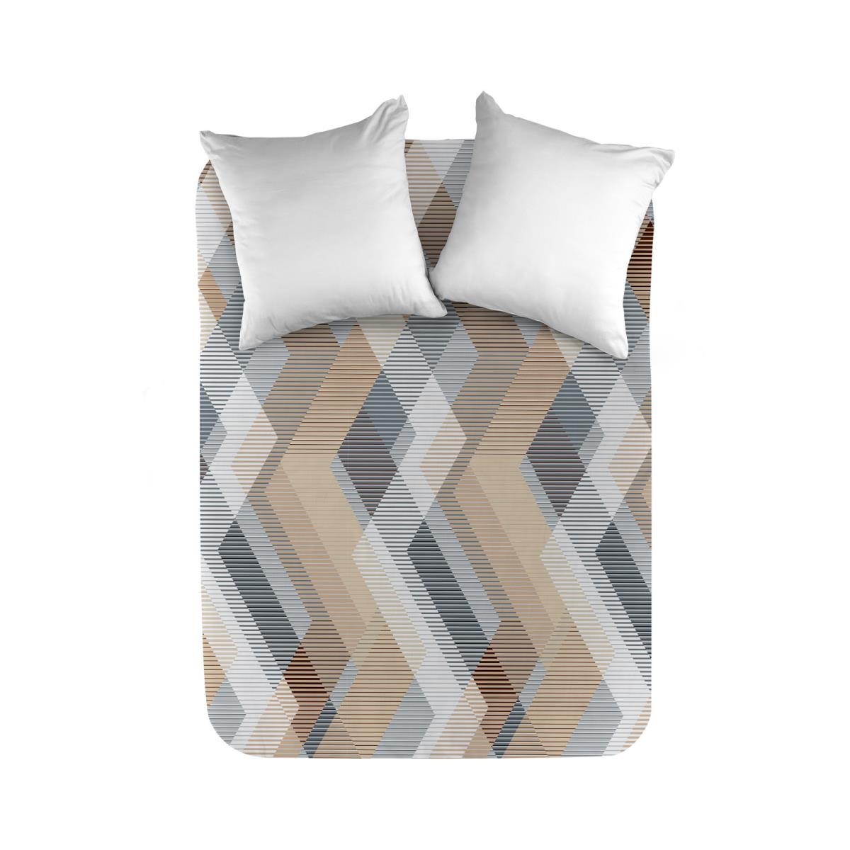 Простыня на резинке перкаль WENGE рис.24013-1 Robert - 0