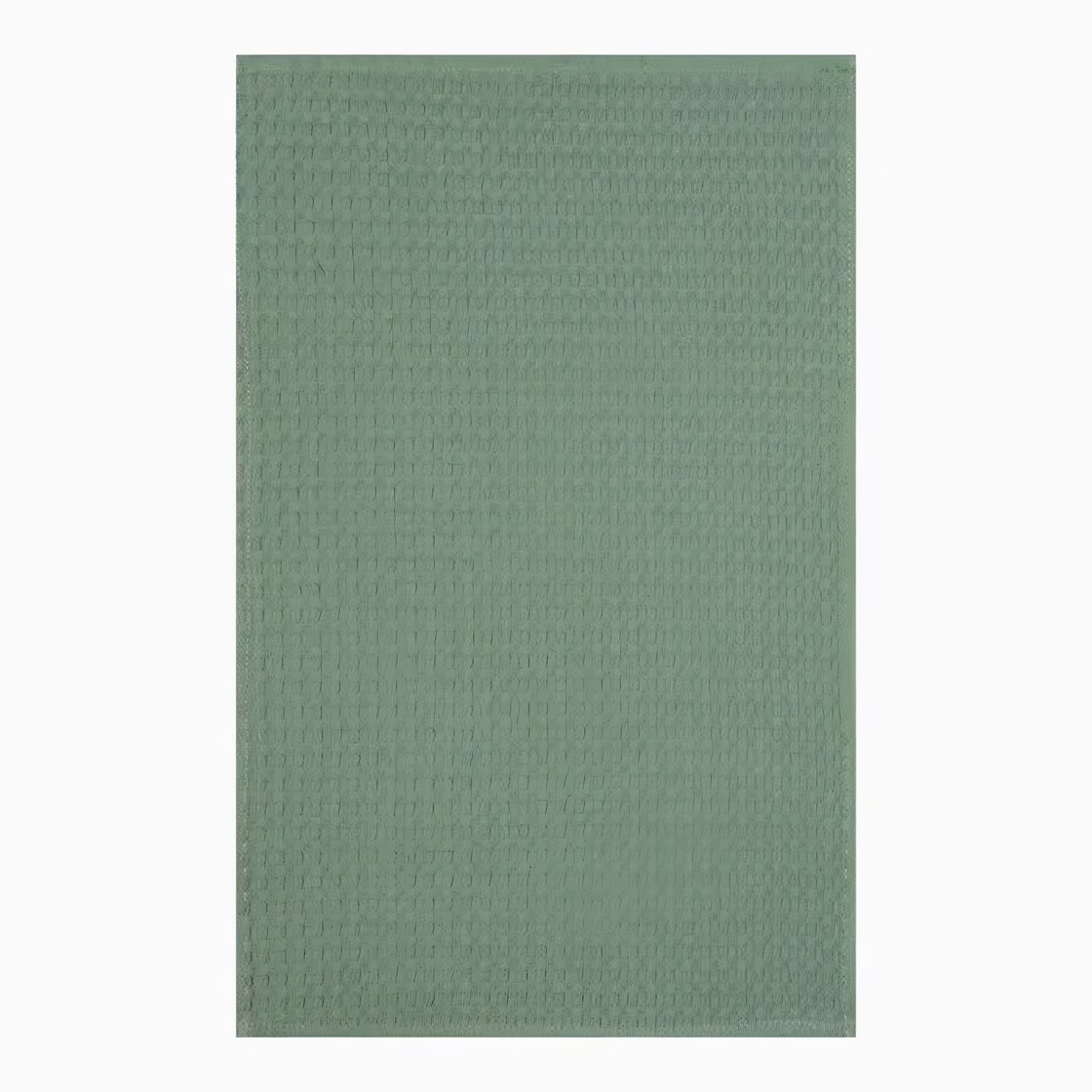 Полотенце вафельное зеленый - 1