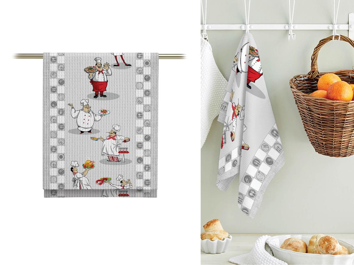 Полотно вафельное 50 см наб рис.5594-1 Рататуй - 1