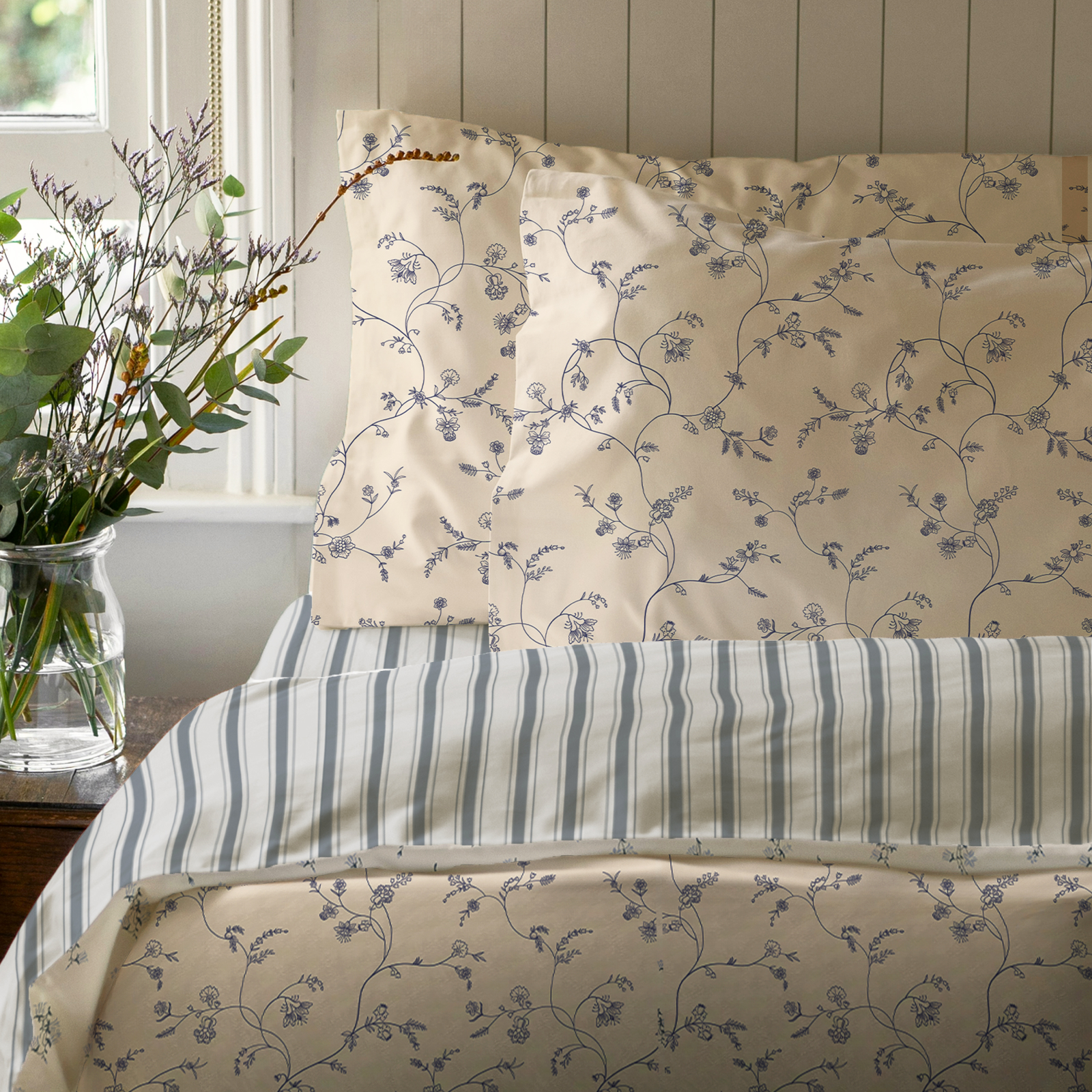 Вареный хлопок 220 см наб рис.72238-2 Цветочный сад - 0