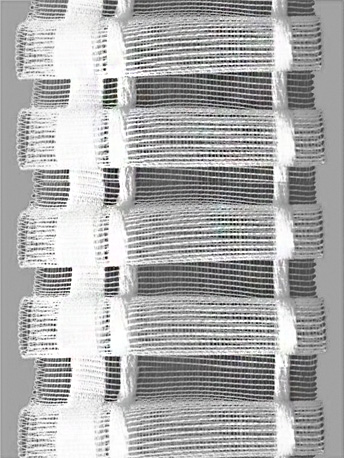 Лента шторная 54 мм арт 03с3147 белая - 0