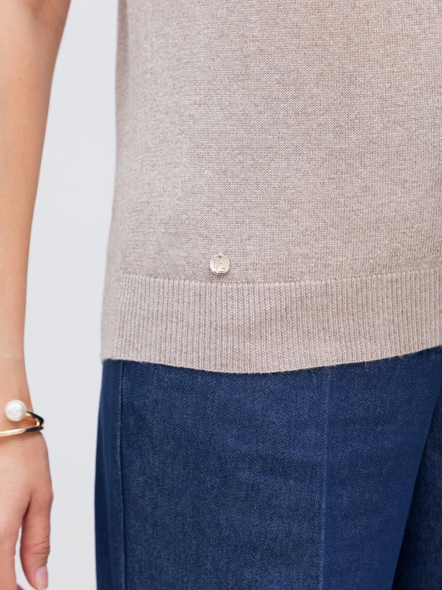 Джемпер жен BeGood - Будь Хорош! артикул AW22WK182D бежевый - 3