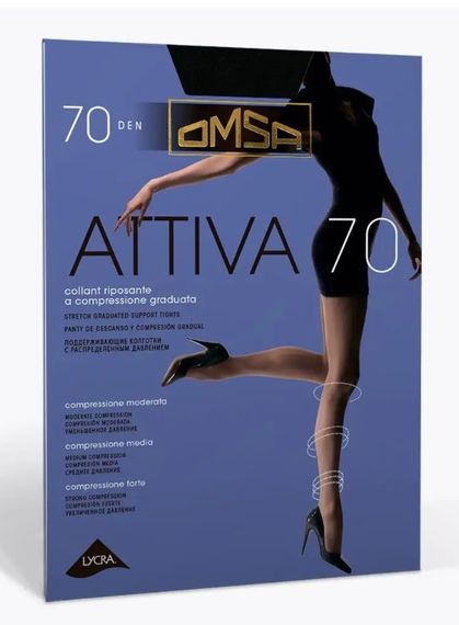 Колготки жен. Oms Attiva 70 Lola - 0