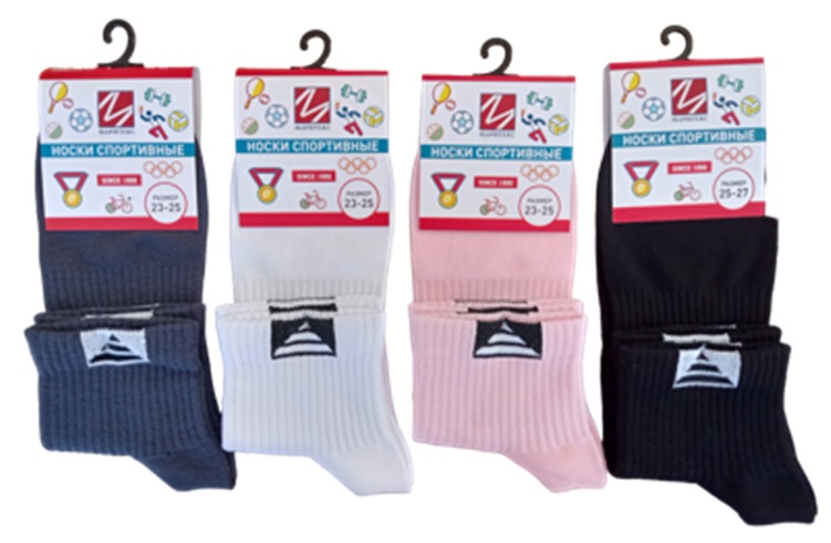 Носки взр. лето арт.AS635 р.23-25 (черный) - 0