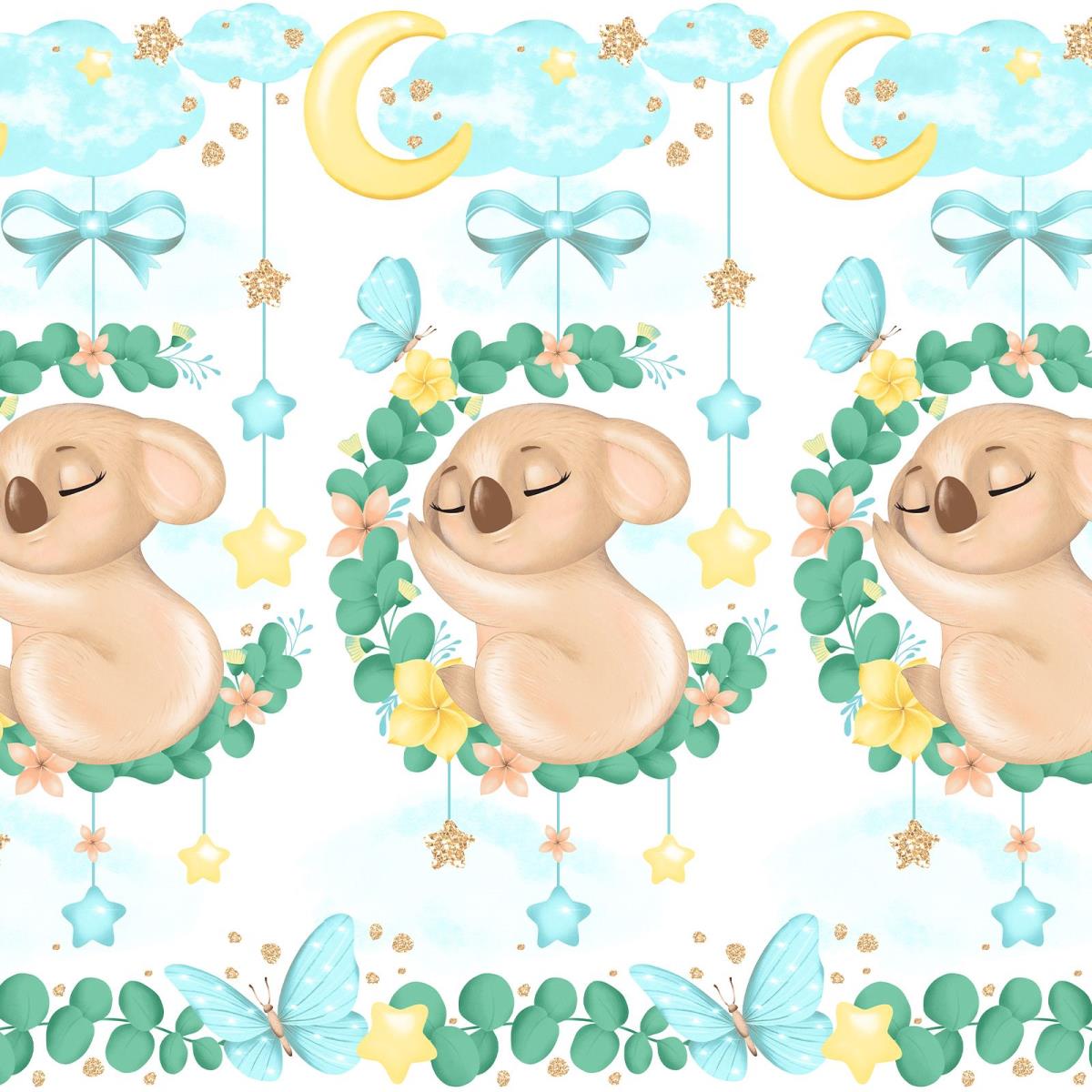 Перкаль 150 см наб рис.13334-2 Коала Чупся - 1