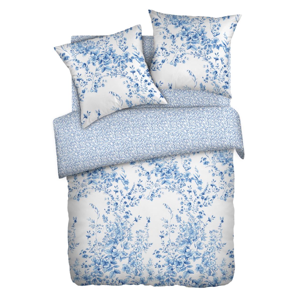 КПБ бязь Любимый дом рис.50009-1/50010-1 Лазурь - 1