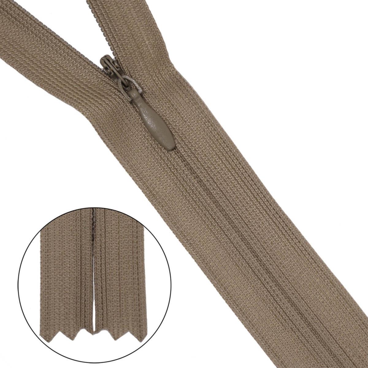 Молния потайная Т3 ц307 св-бежевая - 0