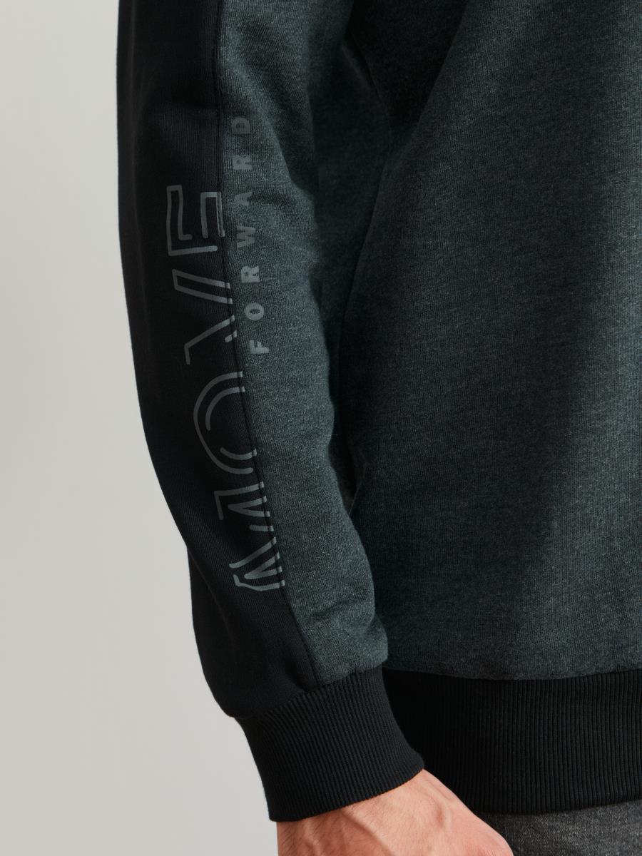 Джемпер муж BeGood AW23MJ249A темно-серый меланж/черный - 2