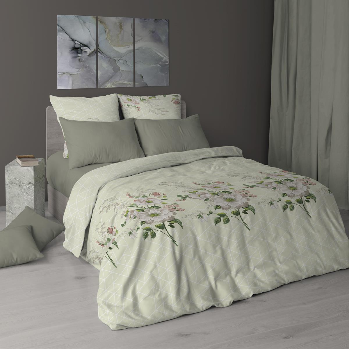 Бязь Премиум 220 см наб рис.7161-1 Утренняя роса - 0