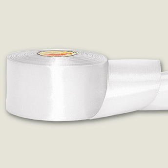 Лента атласная 50 мм МН ц3001 белая (36 ярдов=33м)