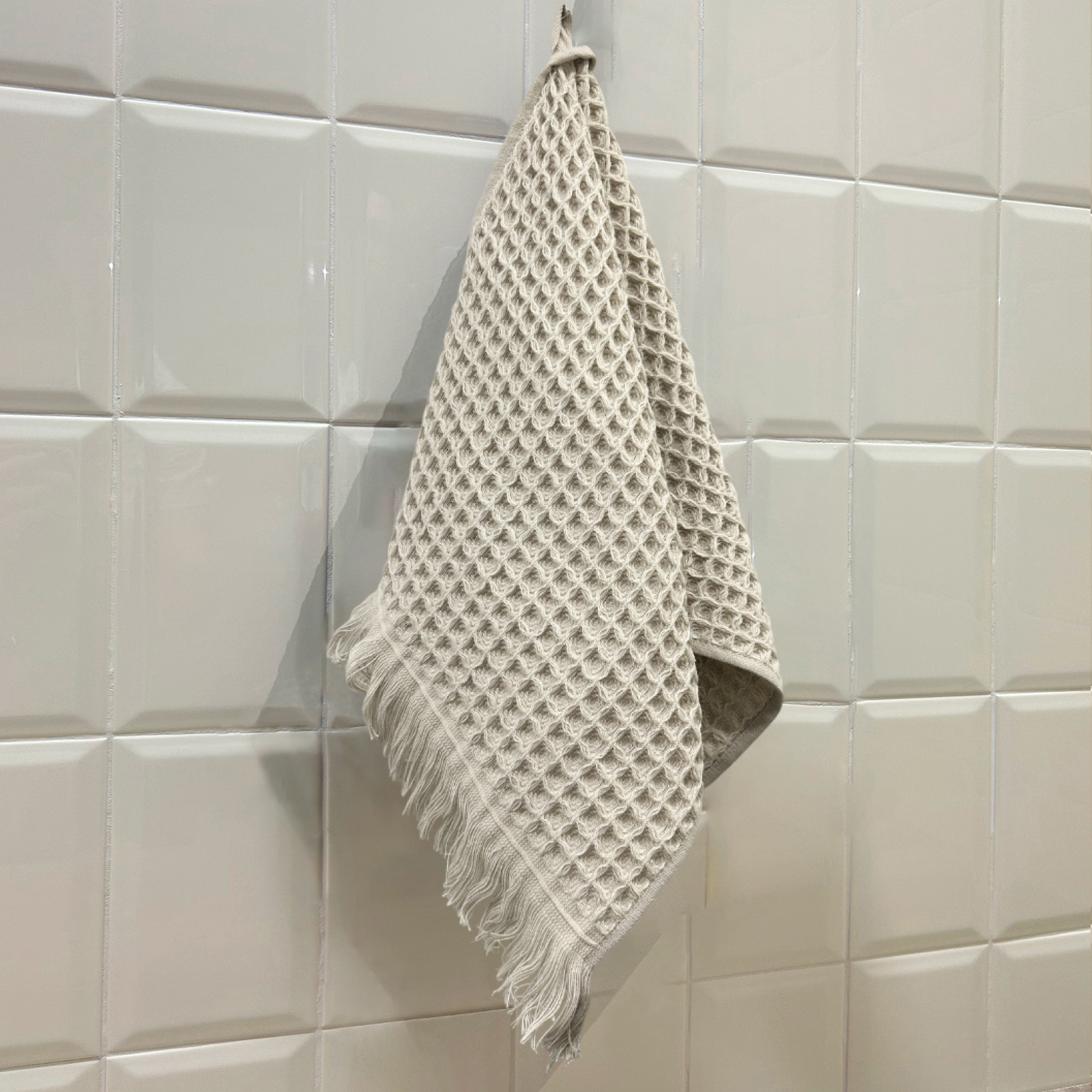 Полотенце вафельное MINERALIE FINE LINE, коллекция ELTON, серый - 0