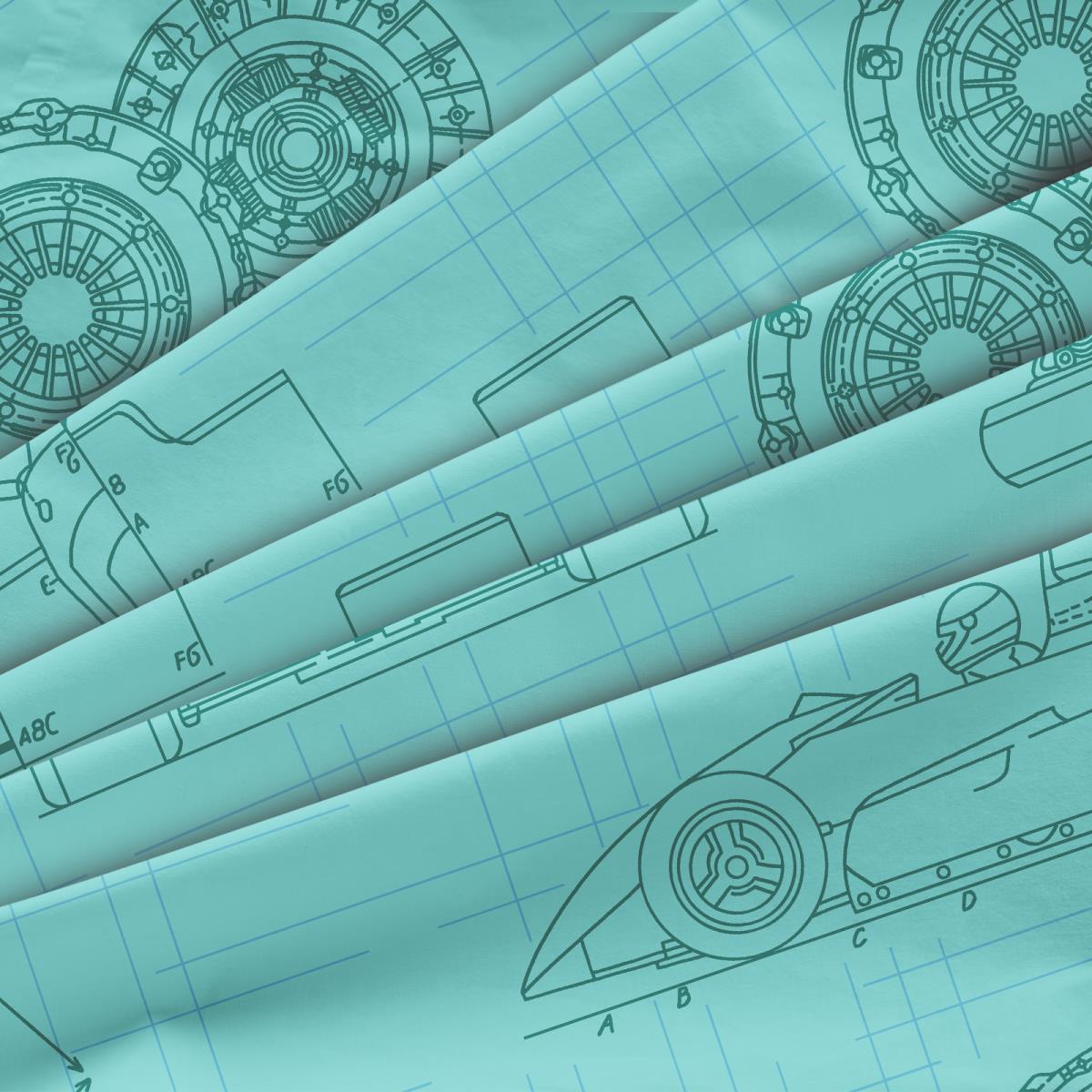 Перкаль 150 см наб рис.64029-1 Формула 1 компаньон - 1