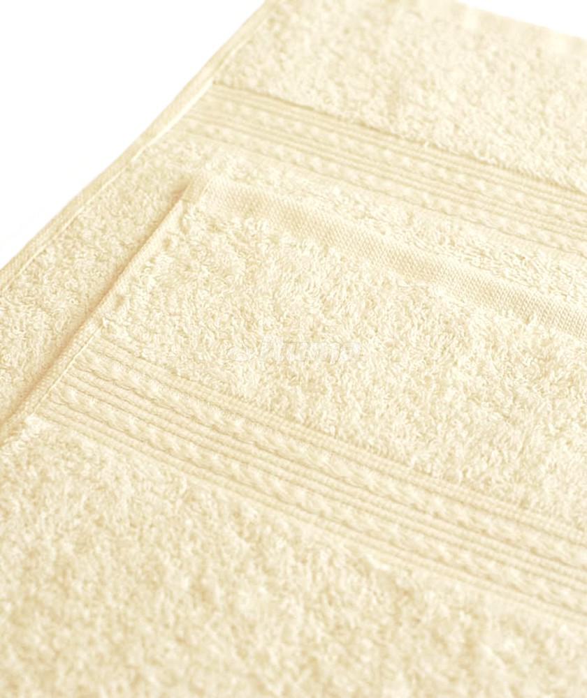 Салфетка махровая с бордюром косичка, Светло-кремовый (023) - 0