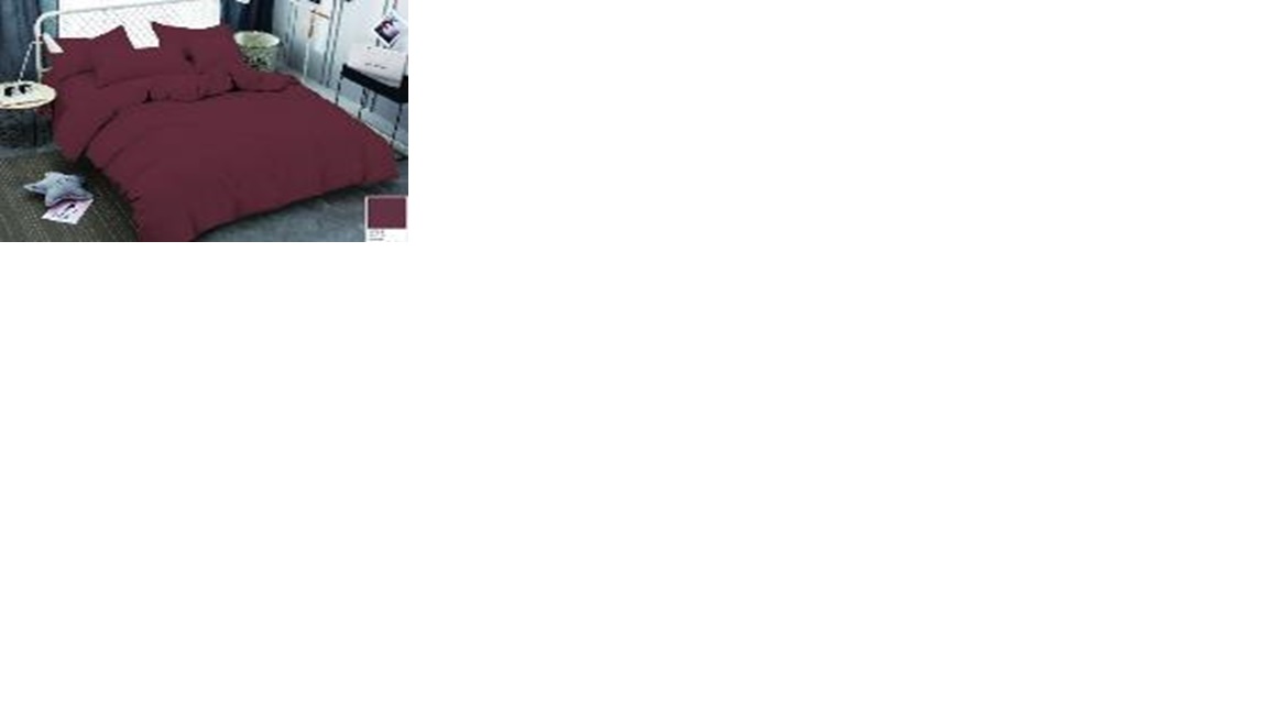 КПБ полисатин однотонный AURA, Wine 18-1425 - 0