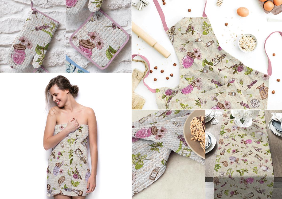 Полотно вафельное 150 см наб рис.30054-1 СПА - 1