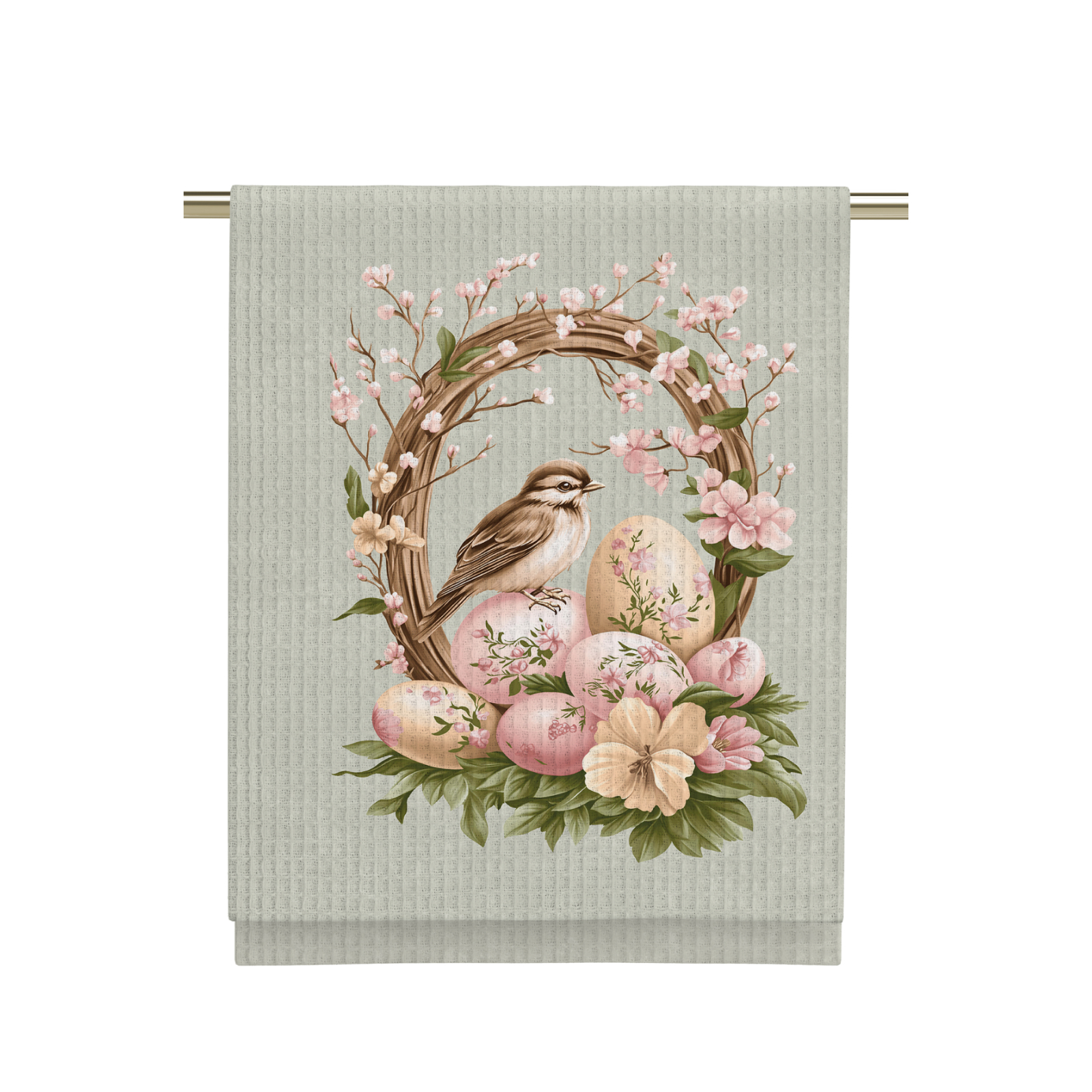 Полотенце вафельное Vse DOMA рис.60361-1 Радостная весть - 0