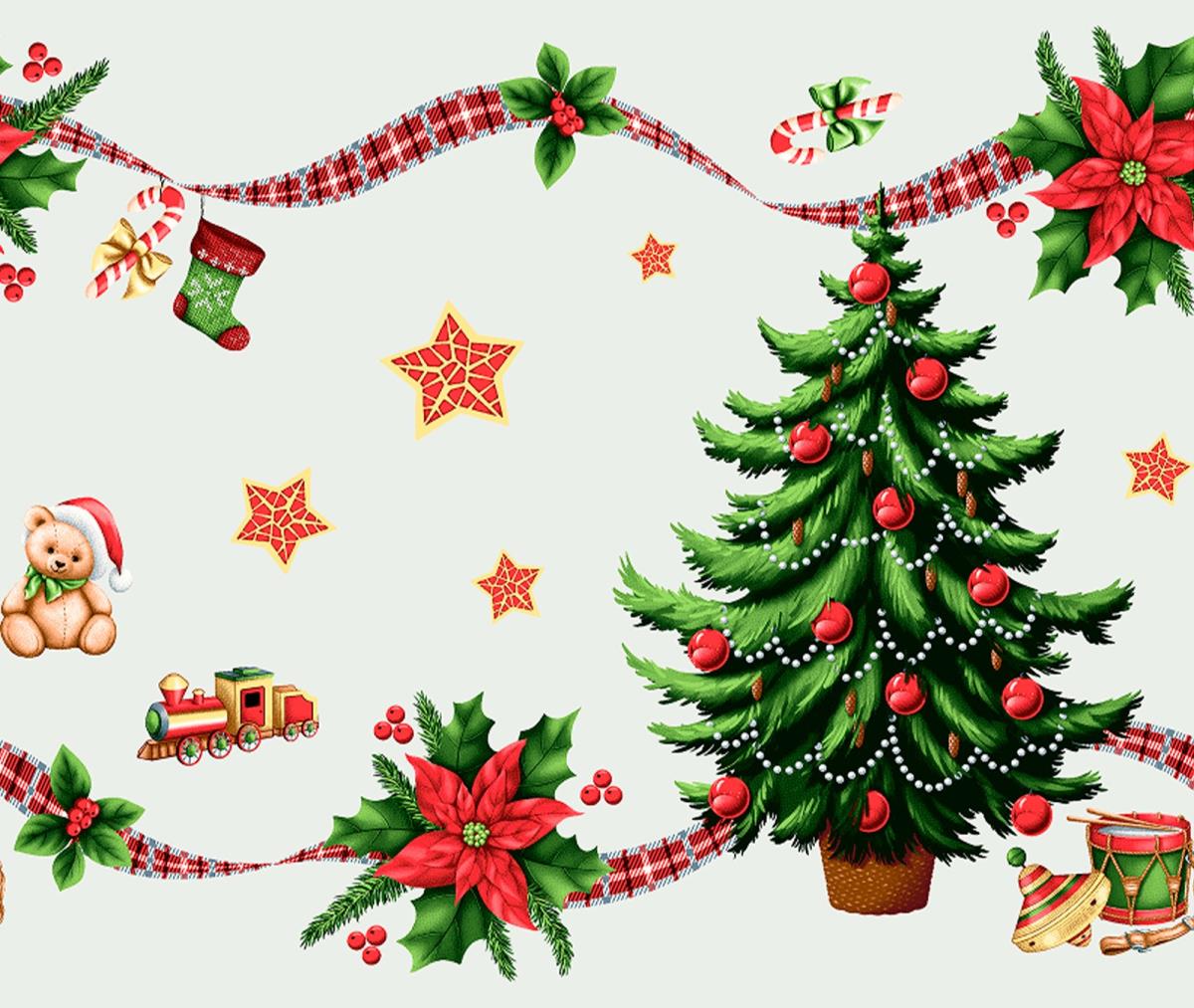 Дорожка 50 см наб рис.29389-1 Новогодняя ностальгия - 0