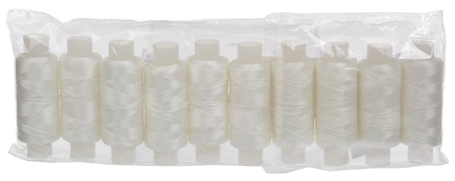 Нитки капрон 200м  белые 10шт - 0