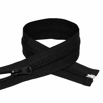 Молния витая разъемная Т5, Т6  75 см ц322 черная - 0