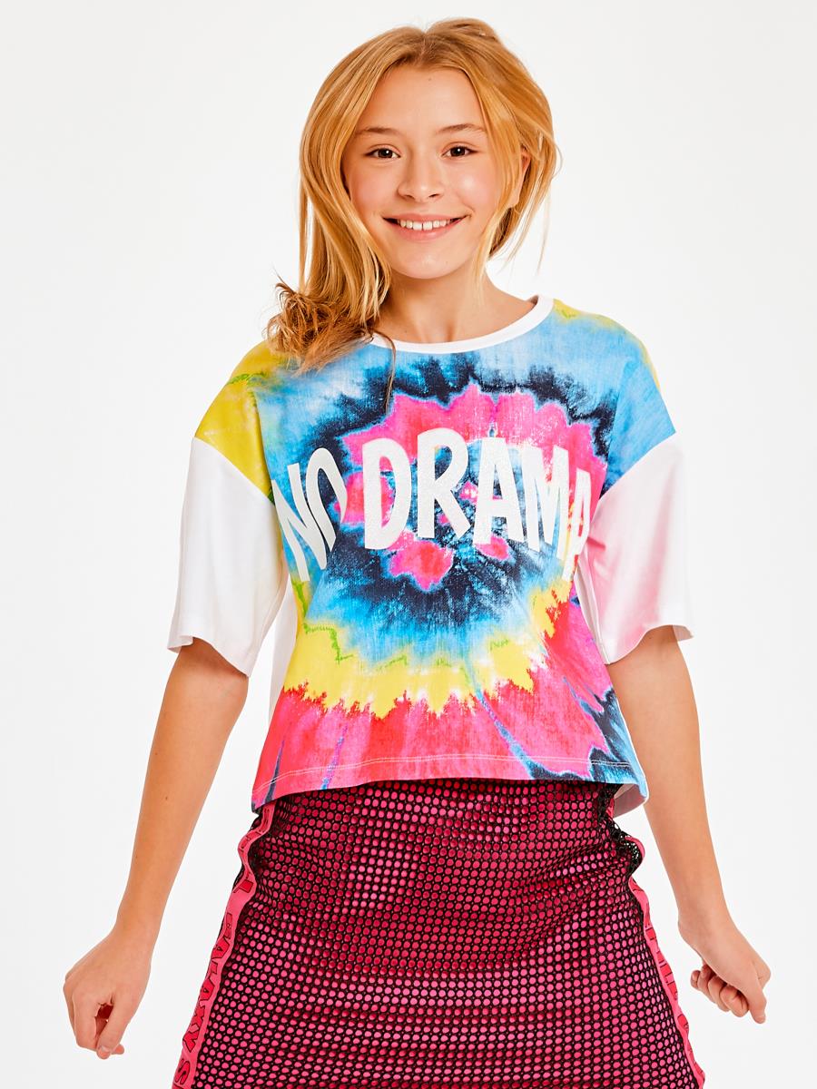 Фуфайка (футболка) д/дев SS21GJ812A Galaxy spill белый - 1